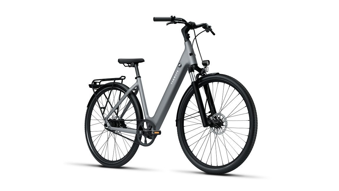 Tenways E-Bike Tenways CGO800S 460 Wh Damen grau 2026, 1 Gang, ohne Schaltung, Mivice M070, 460 Wh