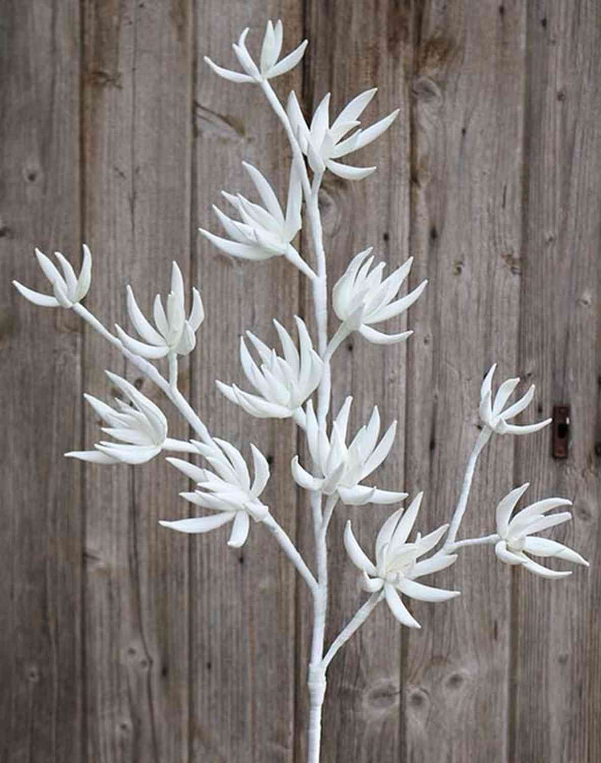 Kunstzweig Textil Sedum Zweig MOMOKA, weiß, 110cm Sedum (Sedum rubrotinctum), artplants, Höhe 105.0 cm