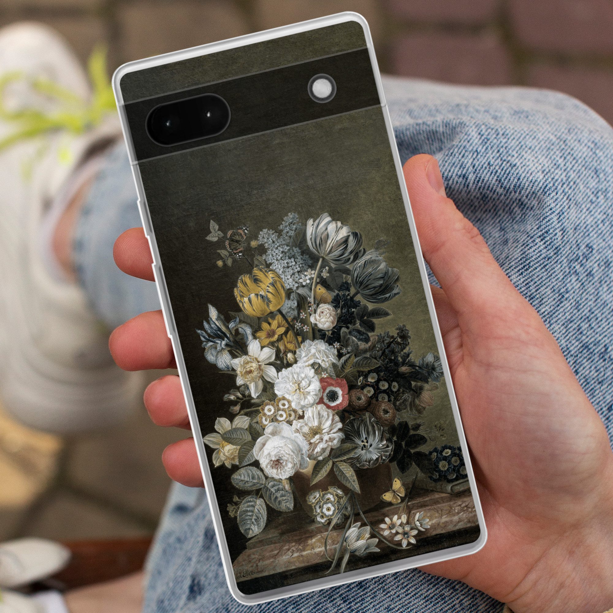 MuchoWow Handyhülle für Google Pixel 6a Stilleben mit Blumen - Alte Meister - Malerei, Phone Case, Silikon, Schutzhülle Dünn