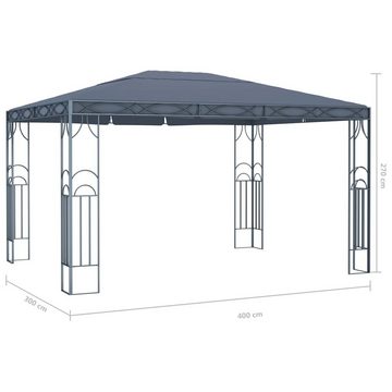 DOTMALL Pavillon Gartenzelt mit 100% Polyester Dach,Metall Gestell,400 x 300 cm