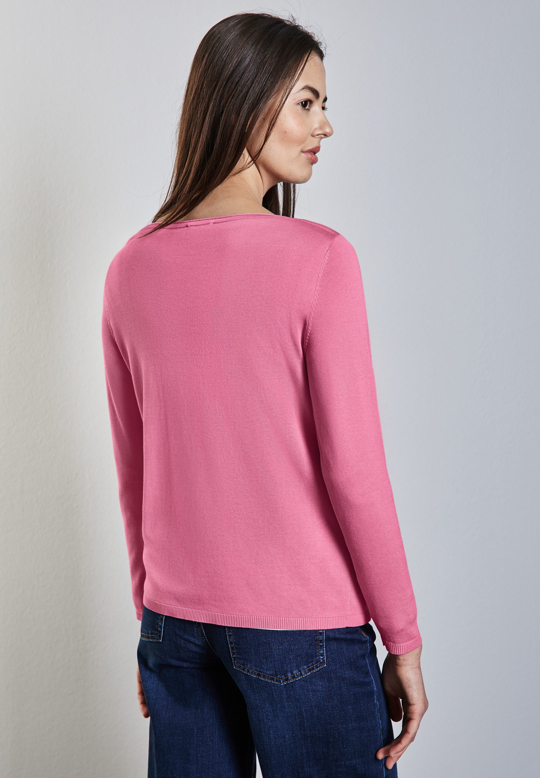 STREET ONE Strickpullover, mit U-Boot-Ausschnitt günstig online kaufen