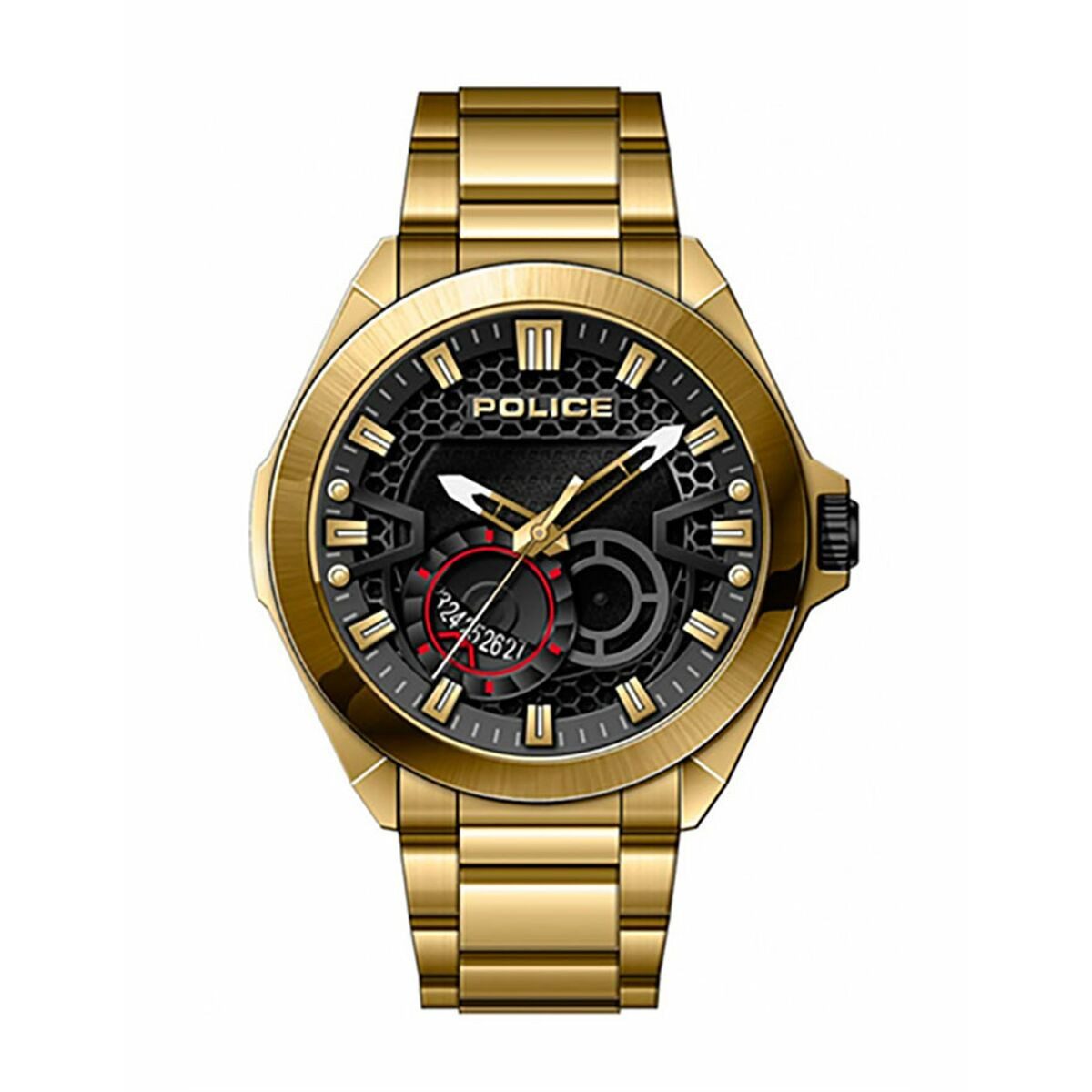 Quarzuhr Ice Police Herrenuhr PEWJH2110302 Edelstahl Ø 50 mm analog modisch was