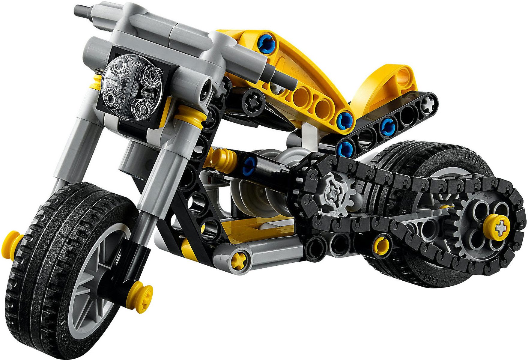LEGO® Gelbes Motorrad (42225), LEGO Technic Konstruktionsspielsteine, (151 St) – Bild 4 von 5