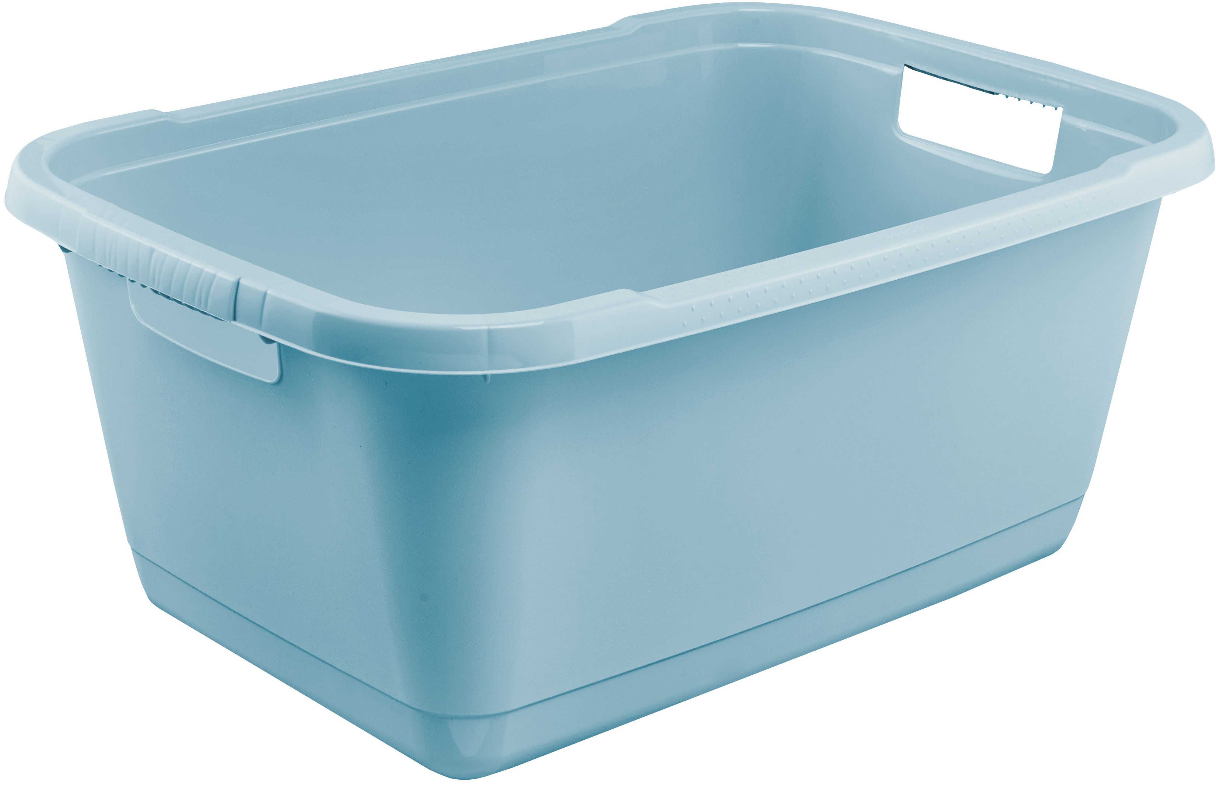 keeeper Wäschewanne aenna, 2er Set, 65 x 44 x 28 cm, 52 l (Set, 2 St), praktische Griffe, platzsparend ineinander nestbar