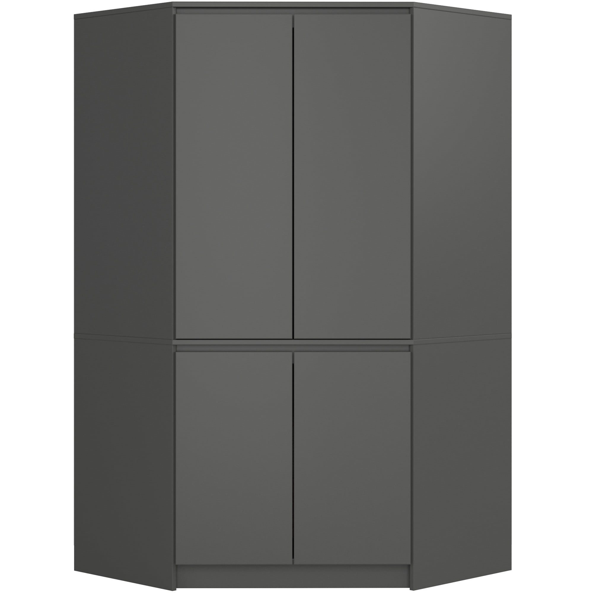 Raumhirsch Furniture Kleiderschrank Moderner Kleiderschrank - Zeitloser Stauraum - Garderobenschrank Robuste Verarbeitung, Maße: 100x180x50 cm, 4 Türen, ABS Kanten