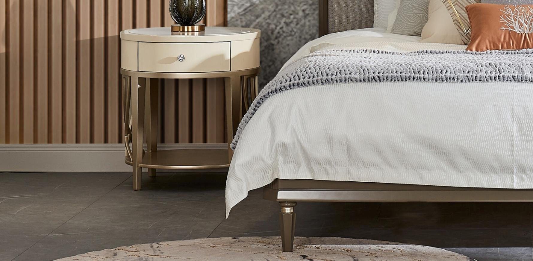 Design Schlafzimmer JVmoebel Ehe Luxus Betten Doppel Bett Bett, Holz Polster