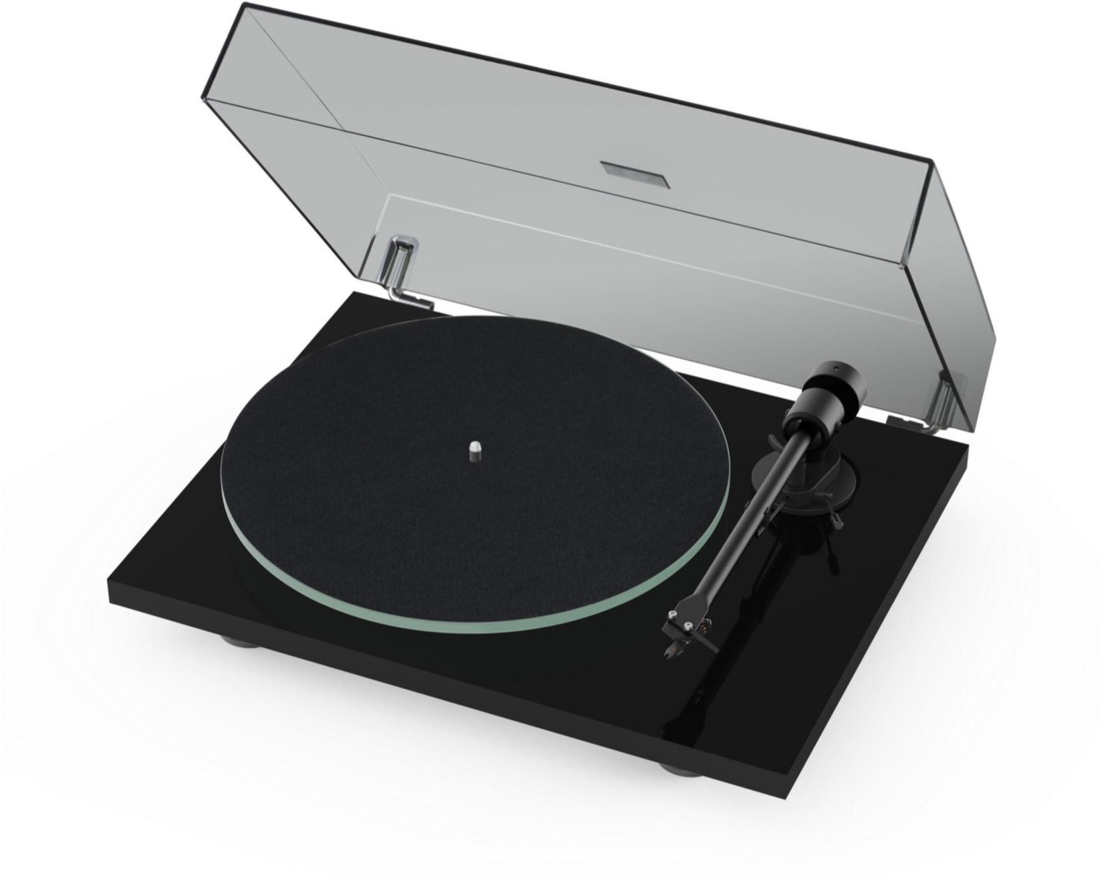 Pro-Ject T1 Evo BT Hochglanz Schwarz Plattenspieler (Riemenantrieb, Nicht vorhanden (kein Netzwerk-Streaming oder WLAN angegeben), Vorinstalliert)