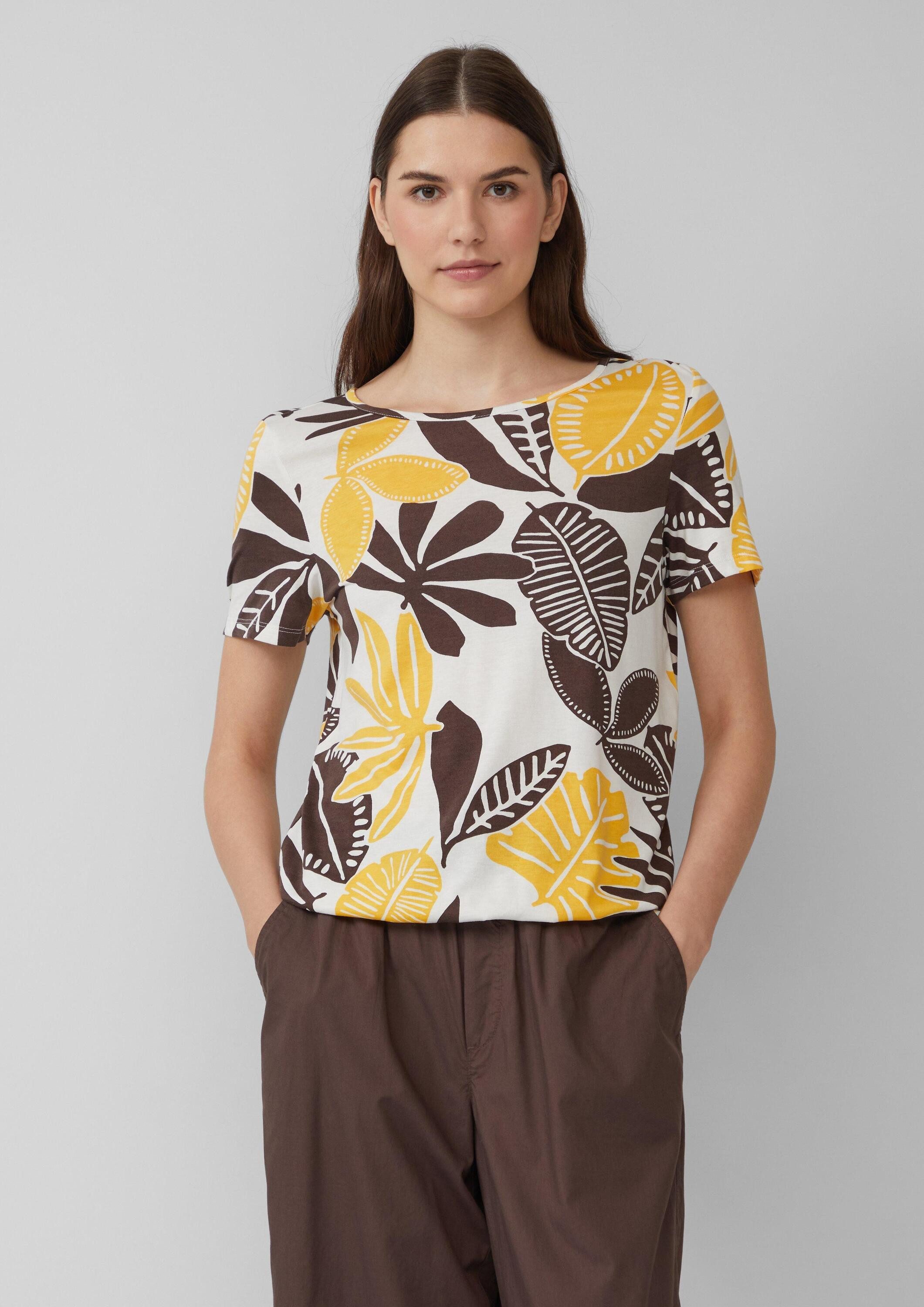 s.Oliver Kurzarmshirt T-Shirt Jersey-T-Shirt im O-Shape günstig online kaufen