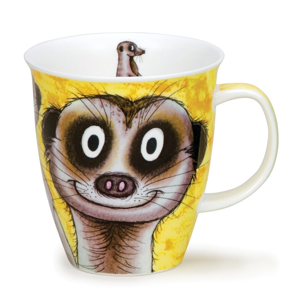Dunoon Tasse Go Wild Meerkats Erdmännchen Nevis 0,48 l Fine bone China