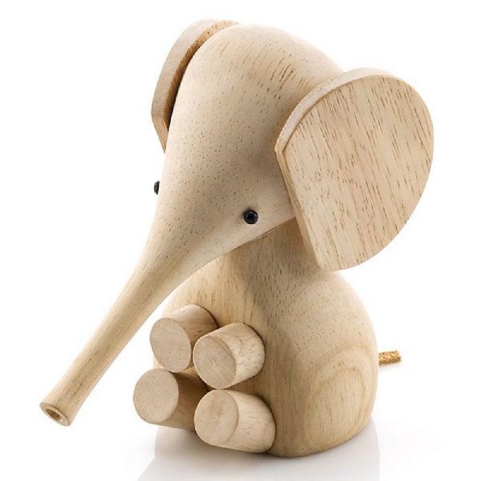 Lucie Kaas Skulptur Holzfigur Elefant Kautschukholz