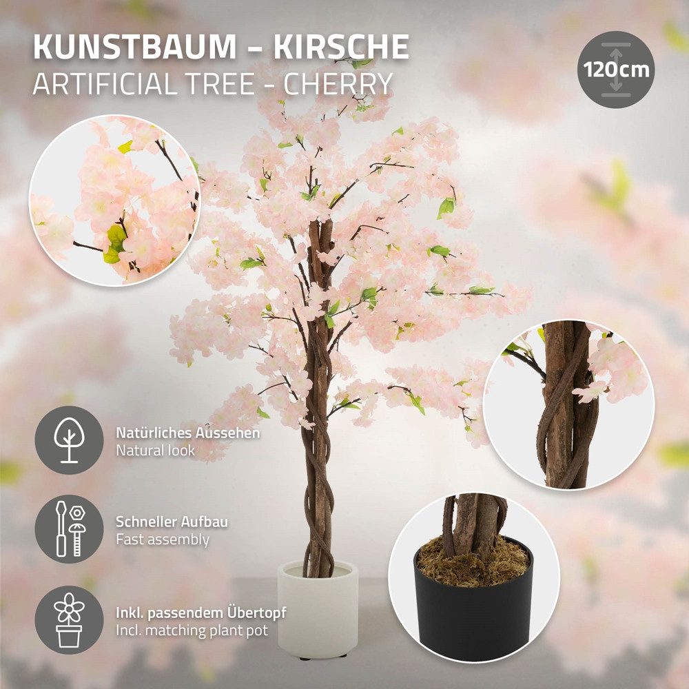 Kunstpflanze Künstliche Pflanze für Wohnräume & Garten dekorative Zimmerpfl günstig online kaufen