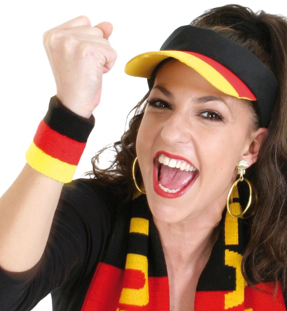 Fries Schweißband Deutschland Schweißarmband Schweißband Schwarz Rot Gold F günstig online kaufen