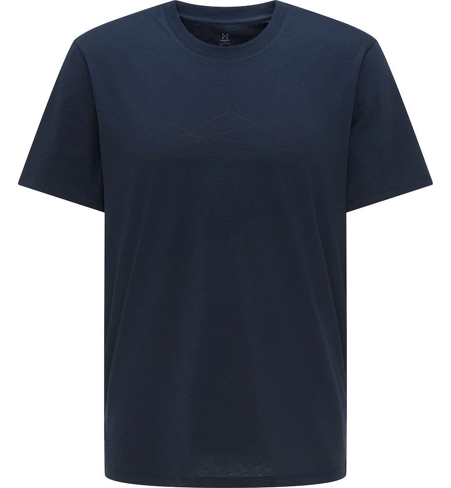 Haglöfs T-Shirt Haglöfs Tee M Camp Herren Tarn Kurzarm-Shirt Graphic Blue
