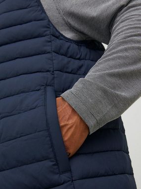 Jack & Jones Funktionsweste Stepp Weste Übergangs Jacke Plus Size Übergrößen JJERECYCLE 6516 in Blau