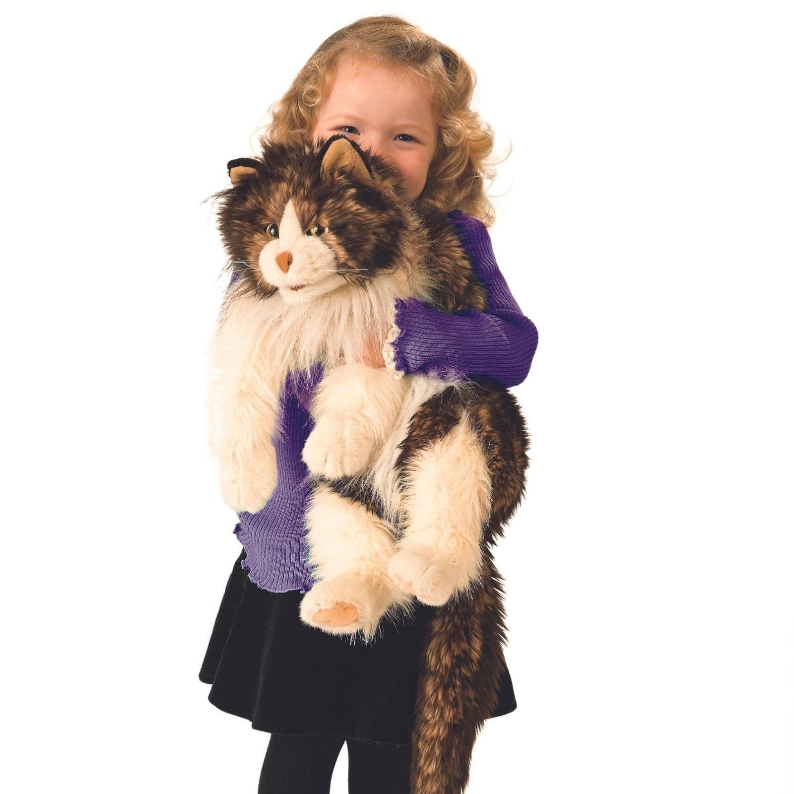 Folkmanis Handpuppen Handpuppe Folkmanis Katze wuschelig günstig online kaufen