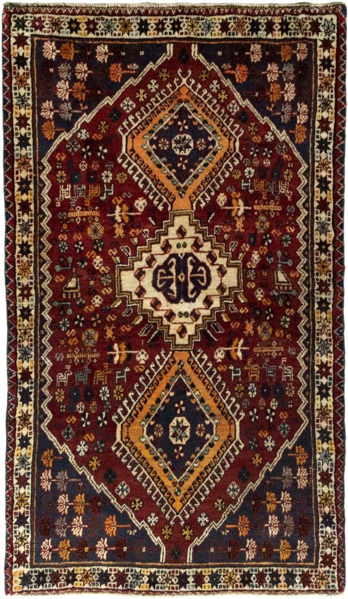 Orientteppich Shiraz 111x188 mm Orientteppich Perserteppich, 10 Handgeknüpfter Höhe: rechteckig, / Trading, Nain