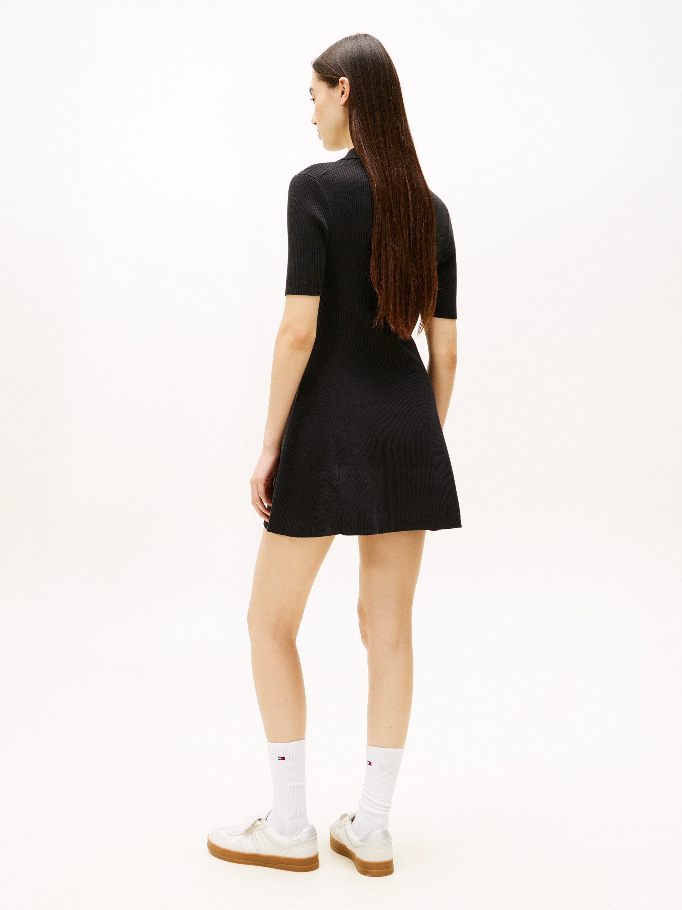 Tommy Jeans Polokleid TJW F&F SWEATER POLO MINI DRESS