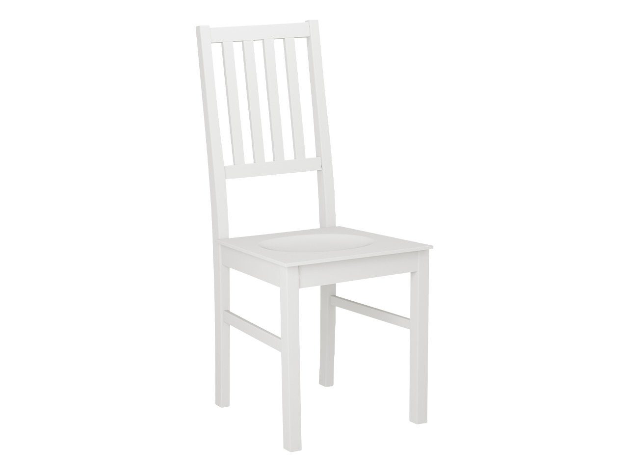 MIRJAN24 Stuhl Nilo VII DR (1 Stück), aus Buchenholz, 43x40x94 cm Weiß