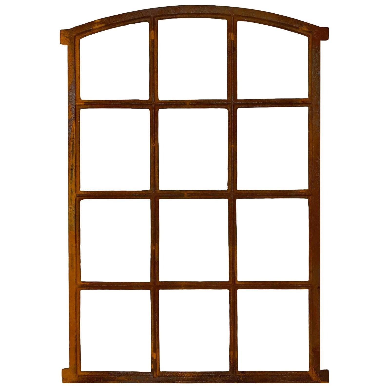 Dekoobjekt Eisenfenster Stallfenster Scheunenfenster Fenster Eisen 94cm Rost Anti