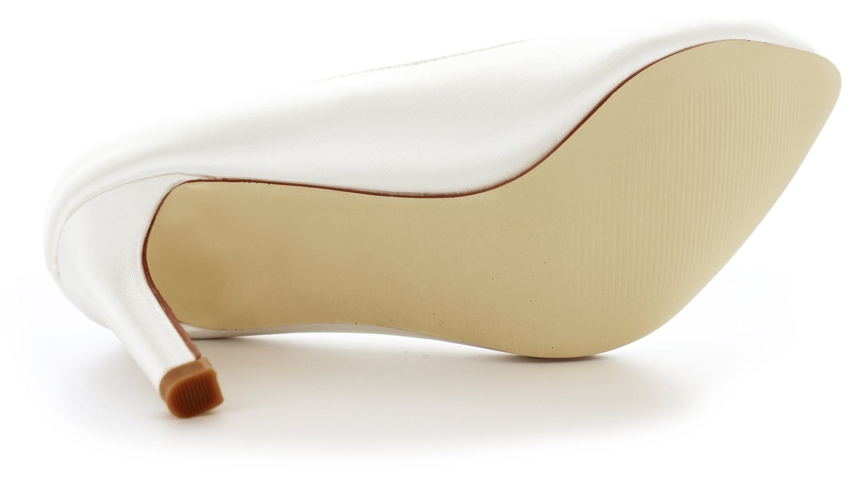 White Lady 893 ivory - einfärbbare Satin-Brautschuhe Pumps – Bild 3 von 5