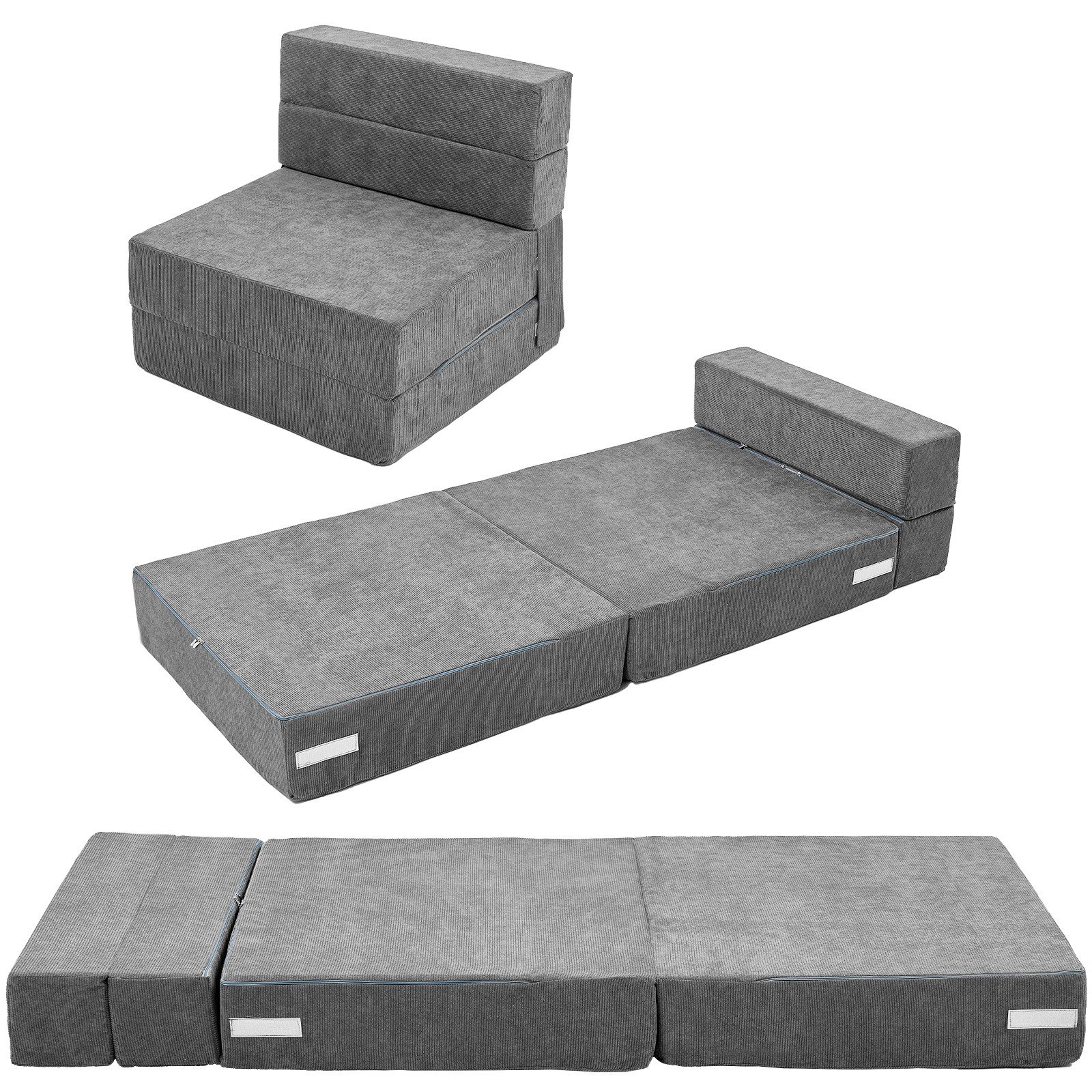 Klappmatratze 15,2 cm extra dicke klappbare Schlafsofa-Bodenmatratze für Ki günstig online kaufen