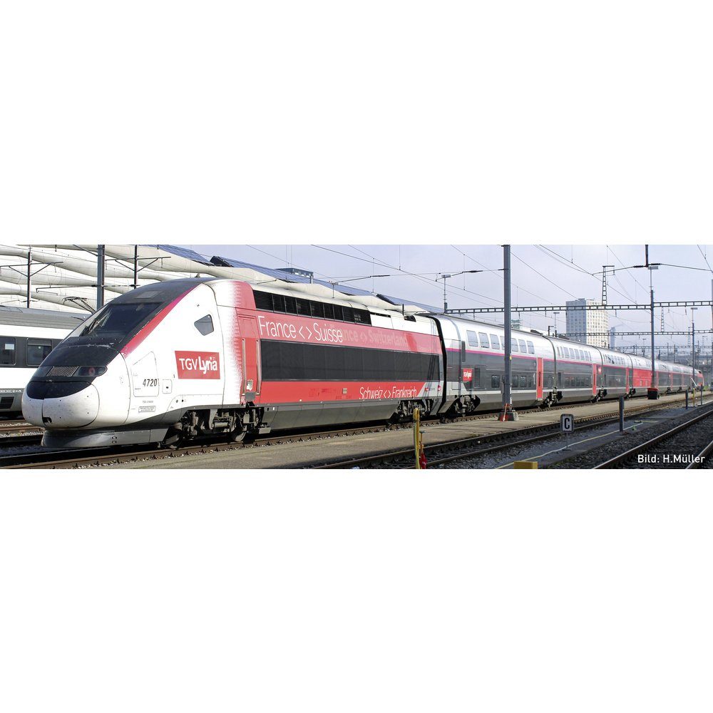 KATO Modelleisenbahn Startpaket KATO by Lemke K101762 N Triebzug TGV Duplex Lyria, 10-tlg. der SNCF