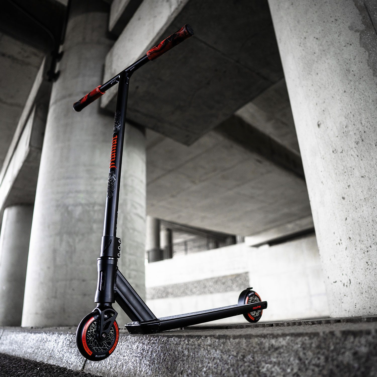 Movino Stuntscooter Stunt-Scooter MOVINO MANIAC Street-Deck Box-Cut IHC ABEC9 Fullcore