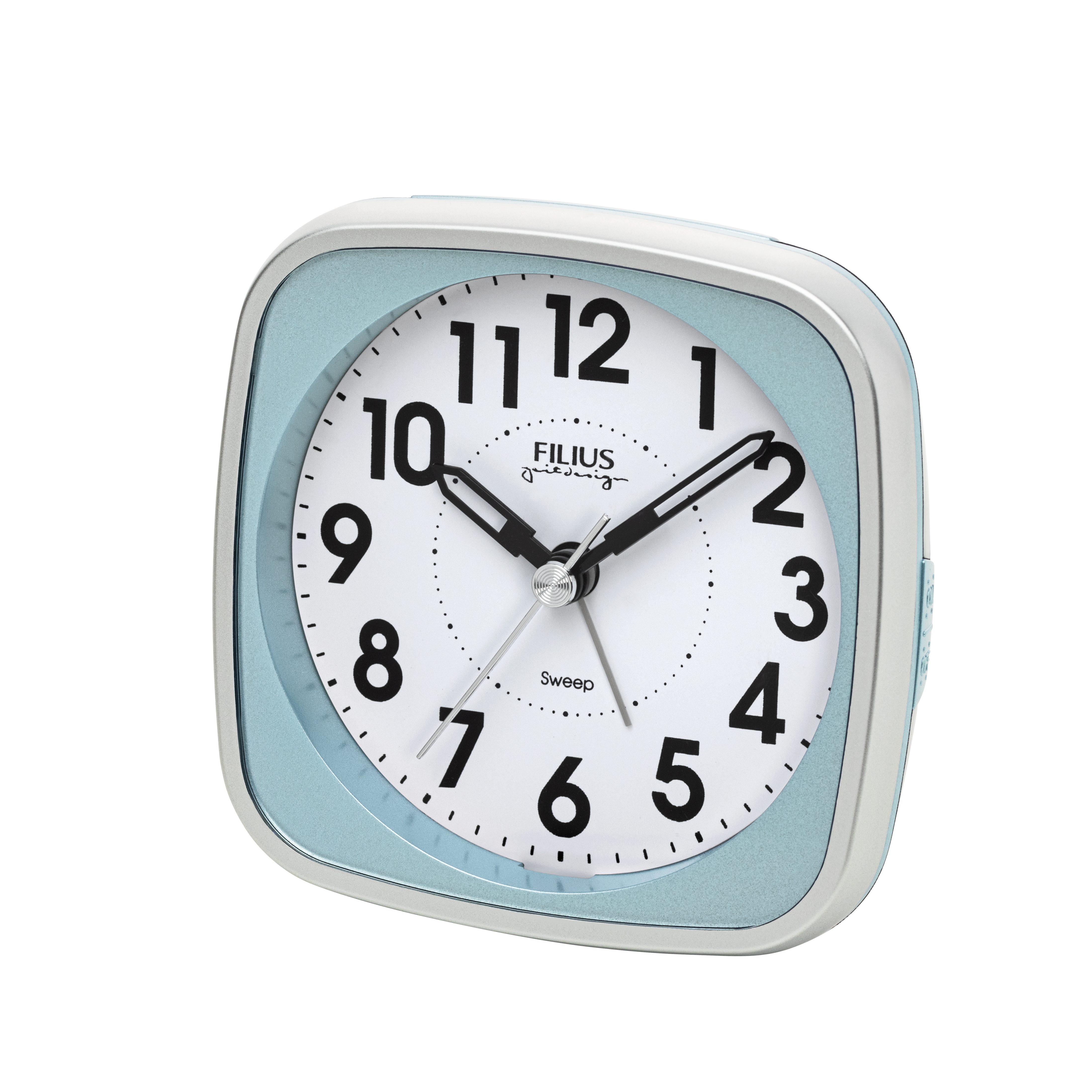 FILIUS zeitdesign Quarzwecker Schlafzimmer, Wecker Beleuchtung,schleichende Sekunde,Snooze,Piepalarm