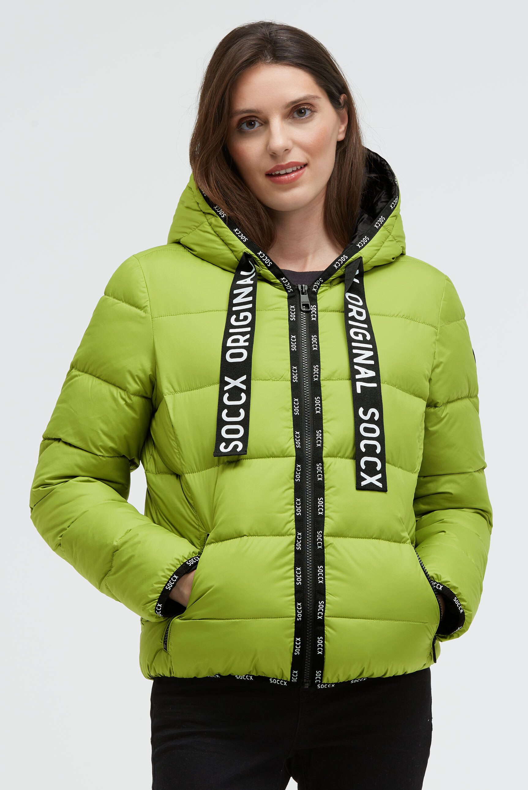 SOCCX Winterjacke mit Reißverschluss an den günstig online kaufen