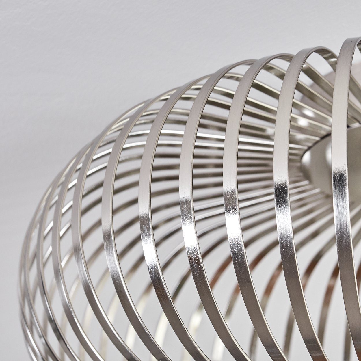 hofstein Deckenleuchte moderne Deckenlampe aus Metall in Silberfarben, ohne Leuchtmittel, Deckenleuchte Lichteffekt, Ø40,5cm, 1x E27, ohne Leuchtmittel – Bild 3 von 5