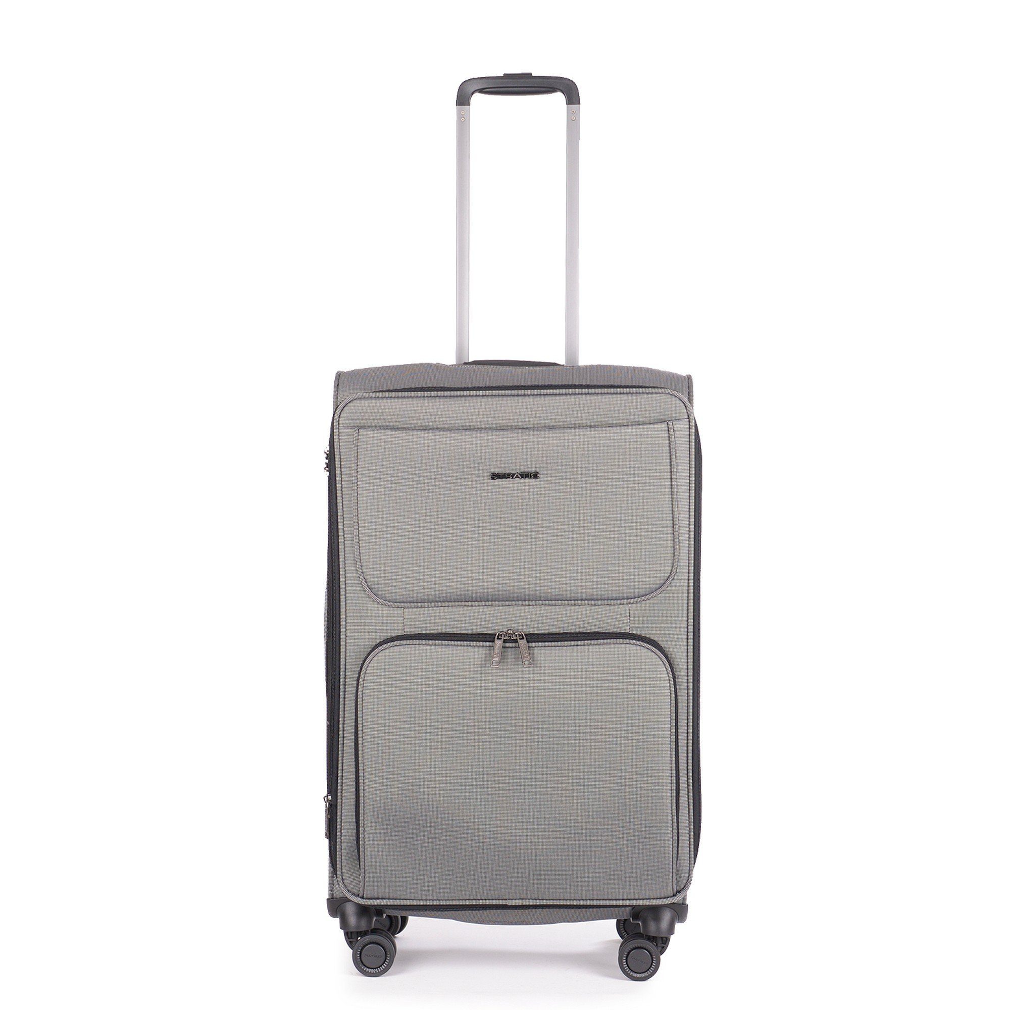 Stratic Trolley Bendigo Light+ - 4-Rollen-Trolley 72 cm M erw., 4 Rollen silver