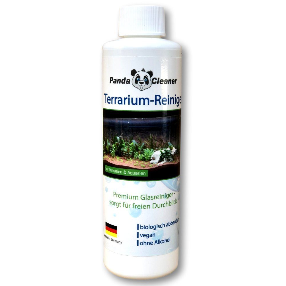 100ml [3-St. (15cm 250ml - Reiniger Terrarium-Pflege-/Pflegemittel Sprühflasche, Terrarium x 15cm) x PandaCleaner Terrarienreiniger 350ml) Refill, (Spar-Set, 1 Mikrofasertuch