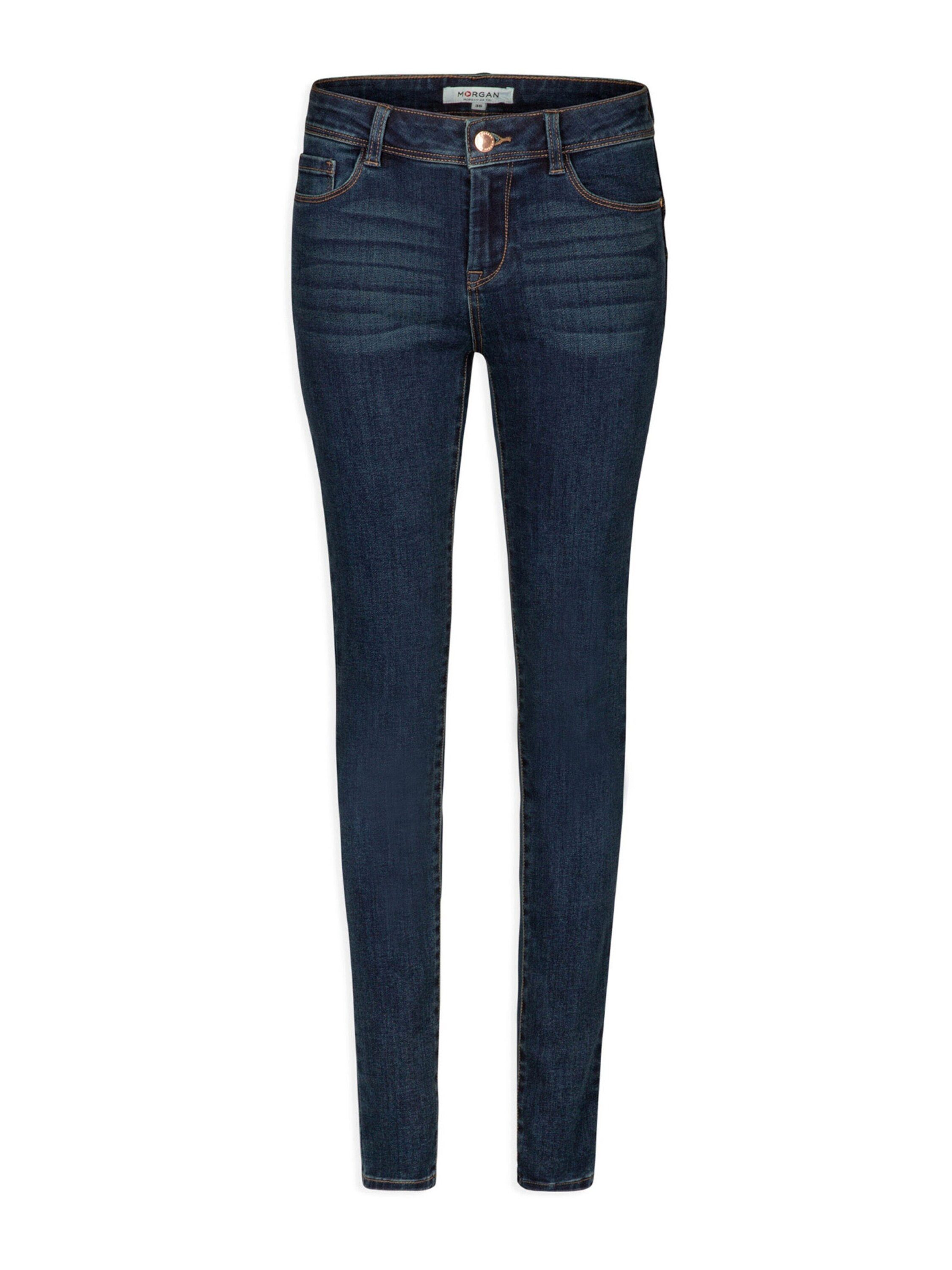 MORGAN Skinny-fit-Jeans Pom (1-tlg) Plain/ohne Details