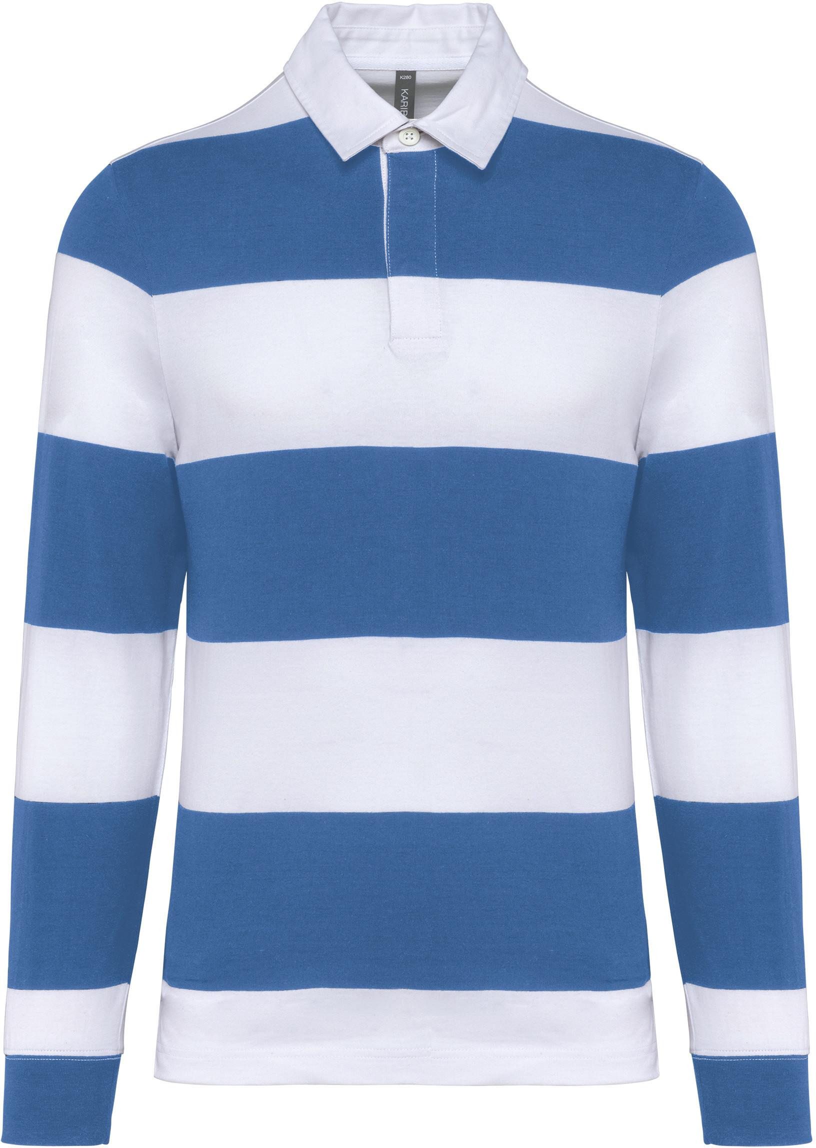 Kariban Langarm-Poloshirt Gestreiftes Polohemd mit langen günstig online kaufen