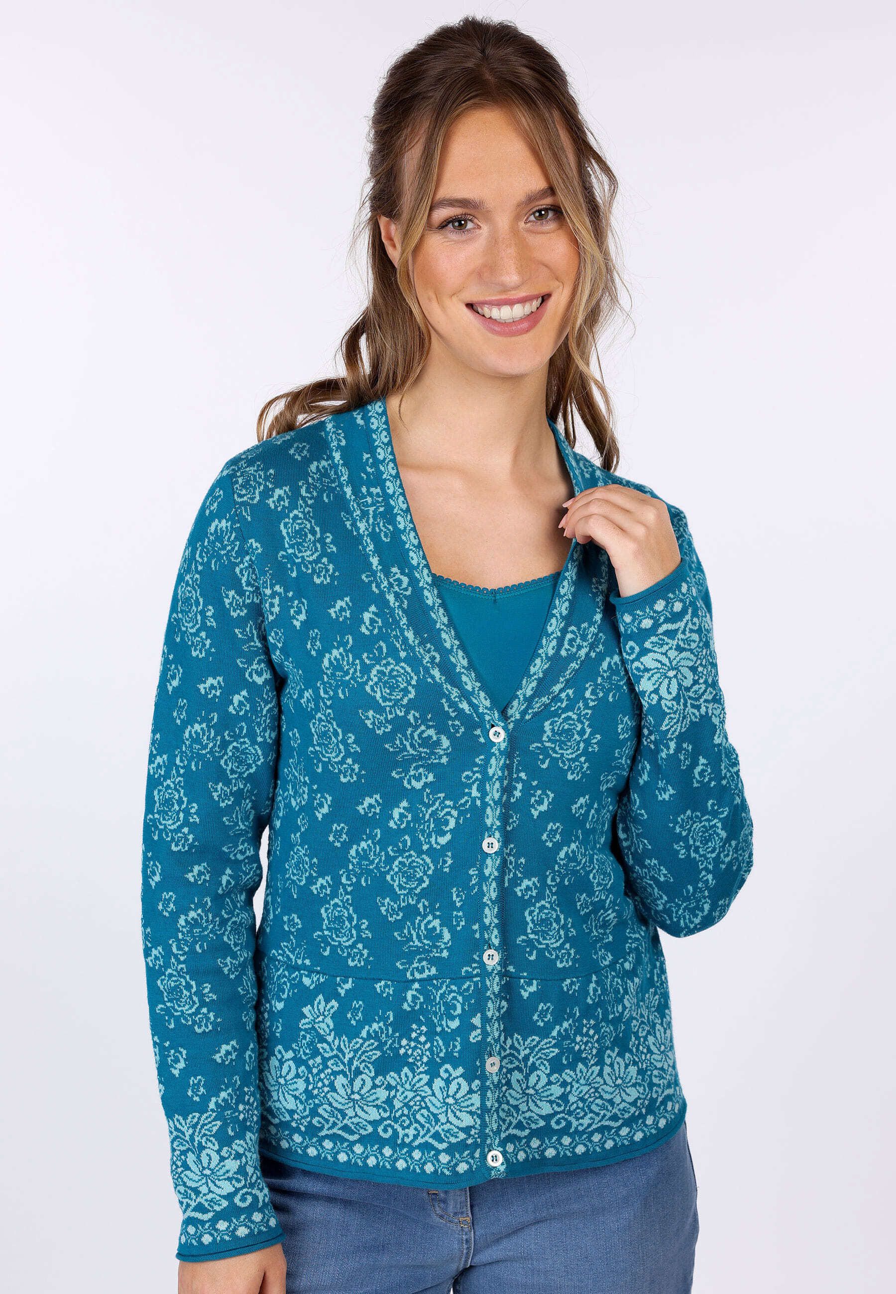 Strickjacke Susanna floral