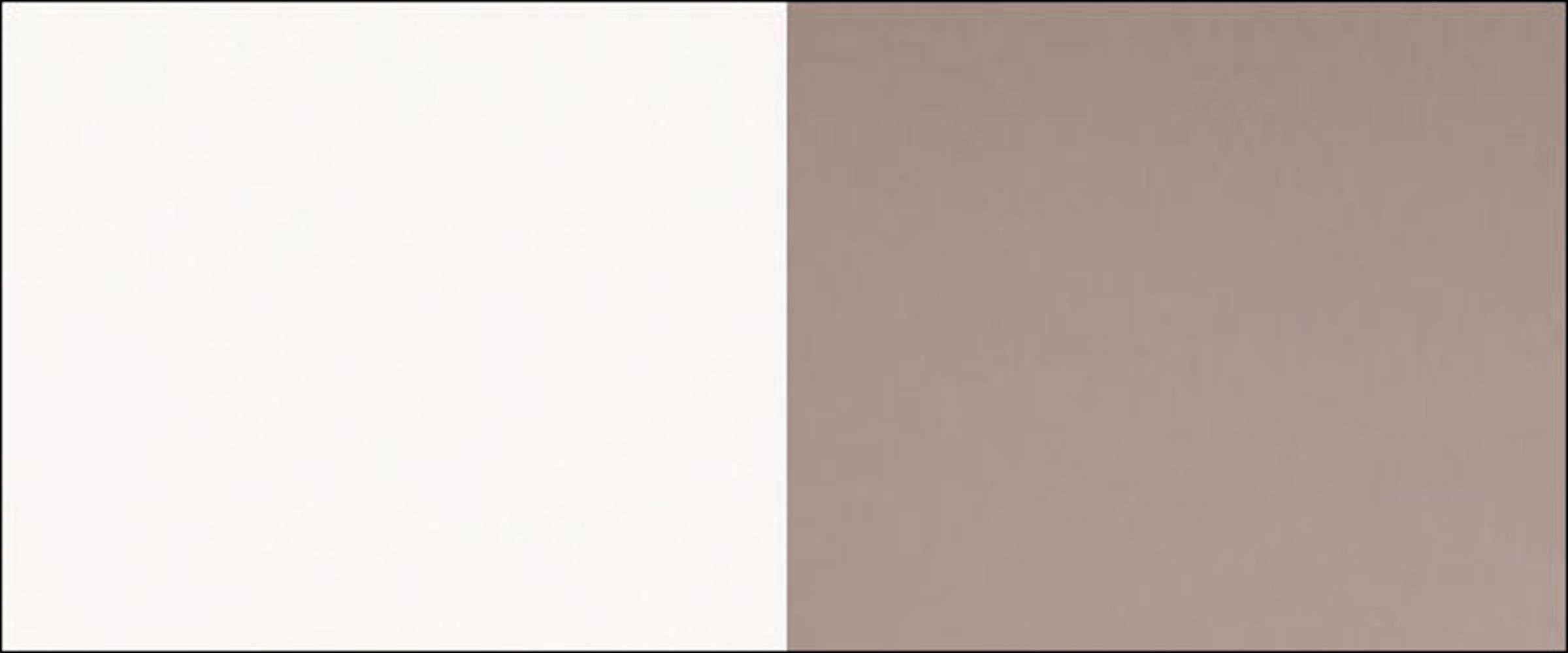 Küchenschrank rosé 80cm Unterschrank Feldmann-Wohnen wählbar Farbe Vollauszug BO-D2A/80/1A kupfer / weiß Bonn matt