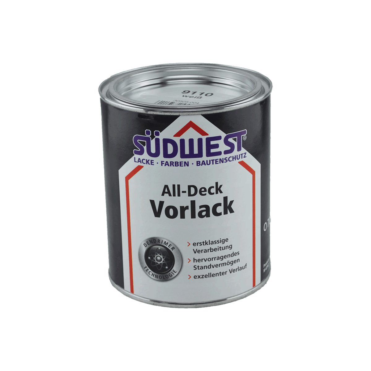 SÜDWEST Lacke + Цвета Holzgrundierung SÜDWEST All-Deck Vorlack matt 0,375 Liter