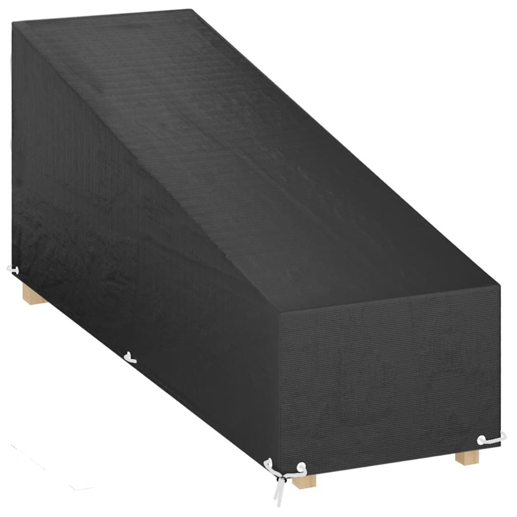 vidaXL Gartenmöbel-Schutzhülle Abdeckung für Sonnenliege 12 Ösen 200x65x3560 cm Polyethylen