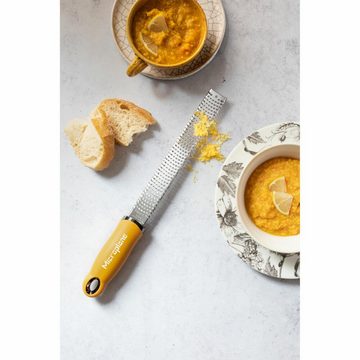 Microplane Küchenreibe Premium Classic Mustard Yellow, Edelstahl, Kunststoff, photogeätzte Klinge