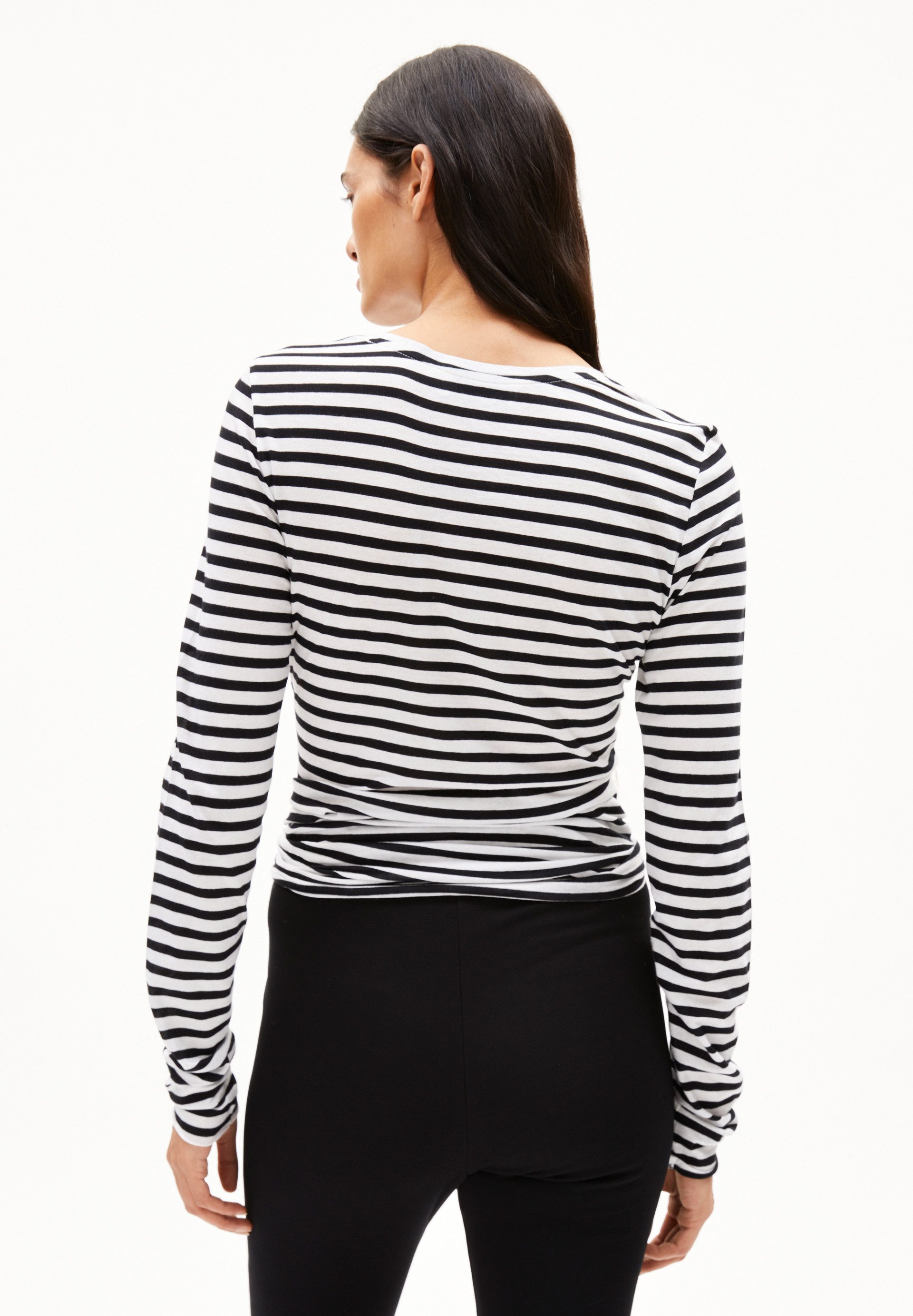 Armedangels Longsleeve EINIAARA STRIPES Longsleeve aus Bio-Baumwolle Slim Fit