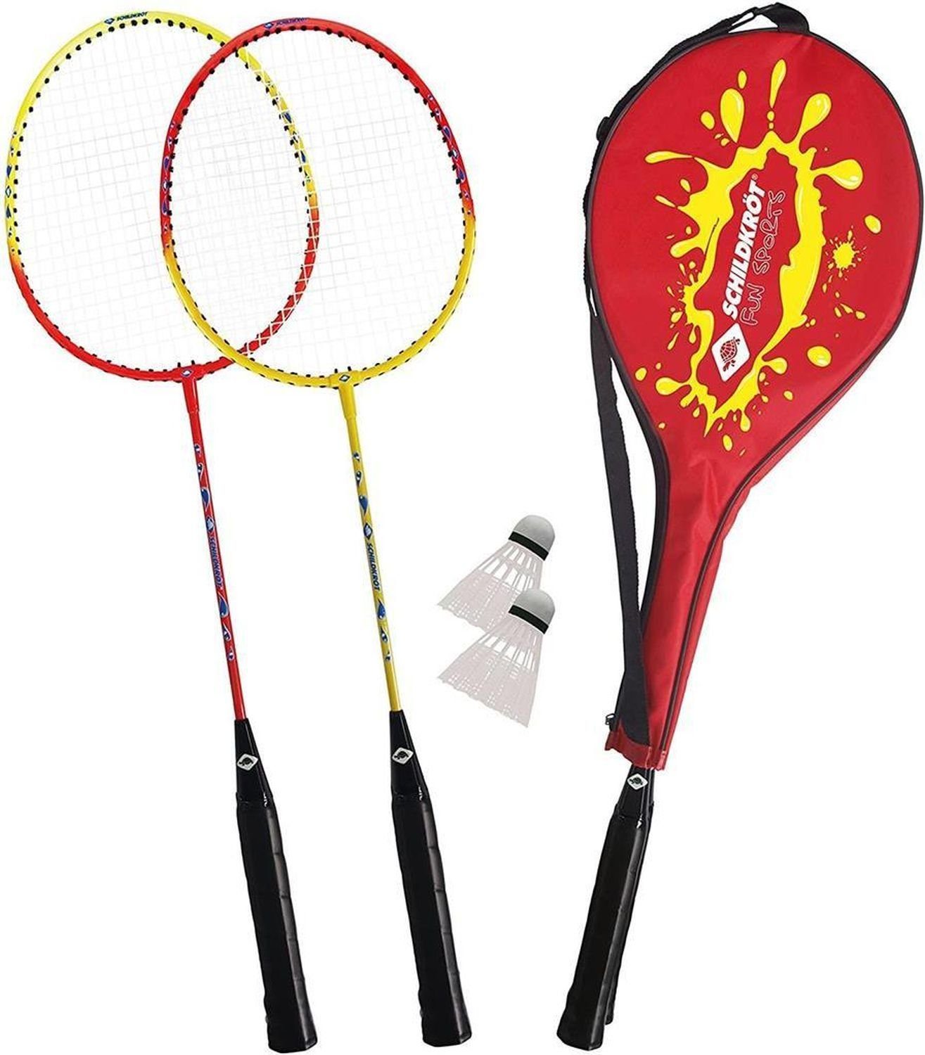 Set De Badminton Enfant Schildkröt - 2 Raquettes + Volants - Housse De Transport Incluse