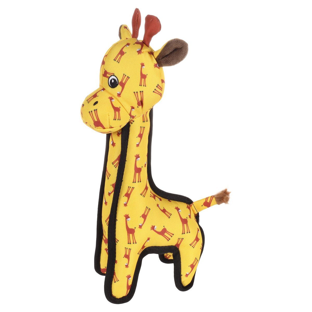 Tierkuscheltier Hundespielzeug Strong Stuff Giraffe gelb
