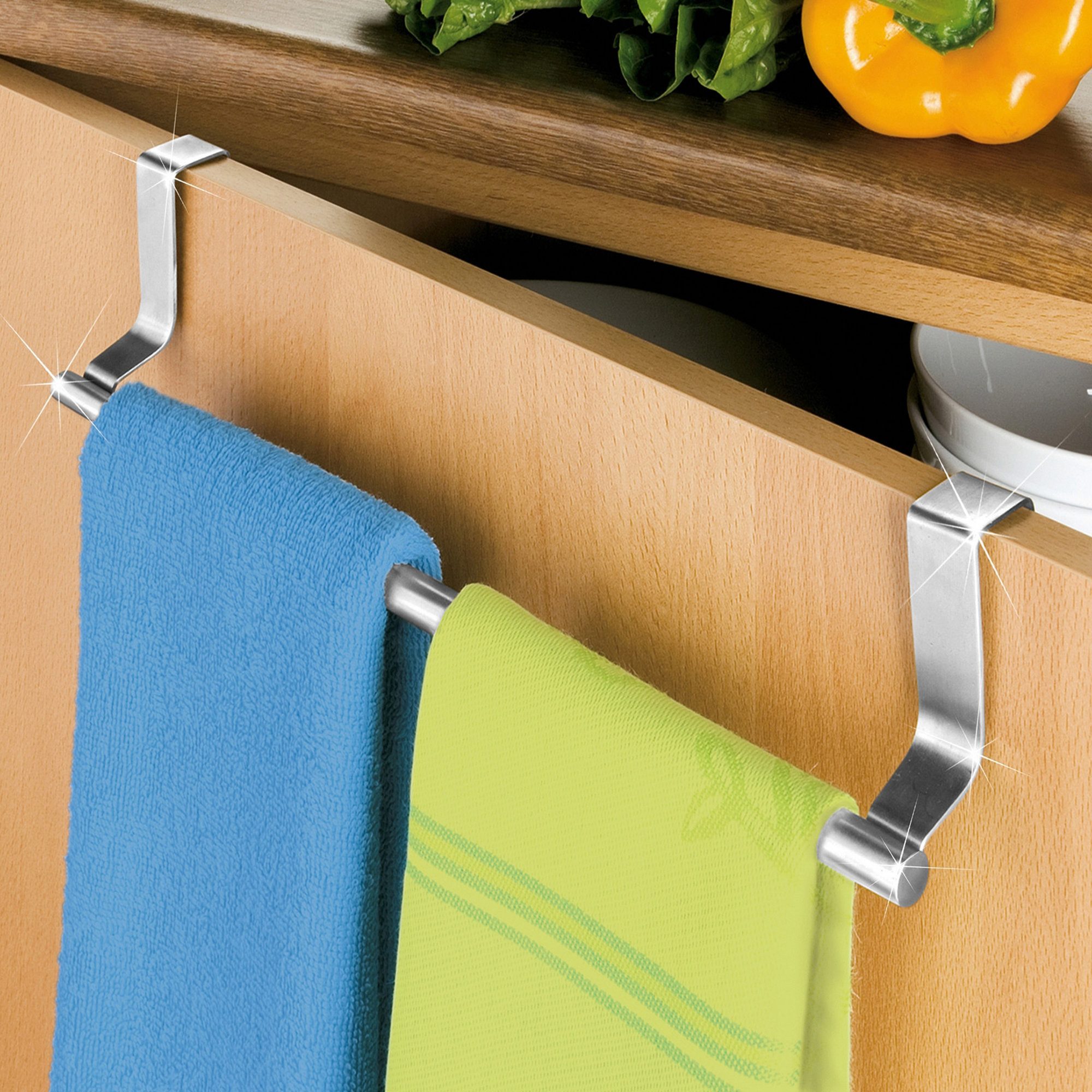 WENKO Trainingshilfe Geschirrtuch-Halter, Uni