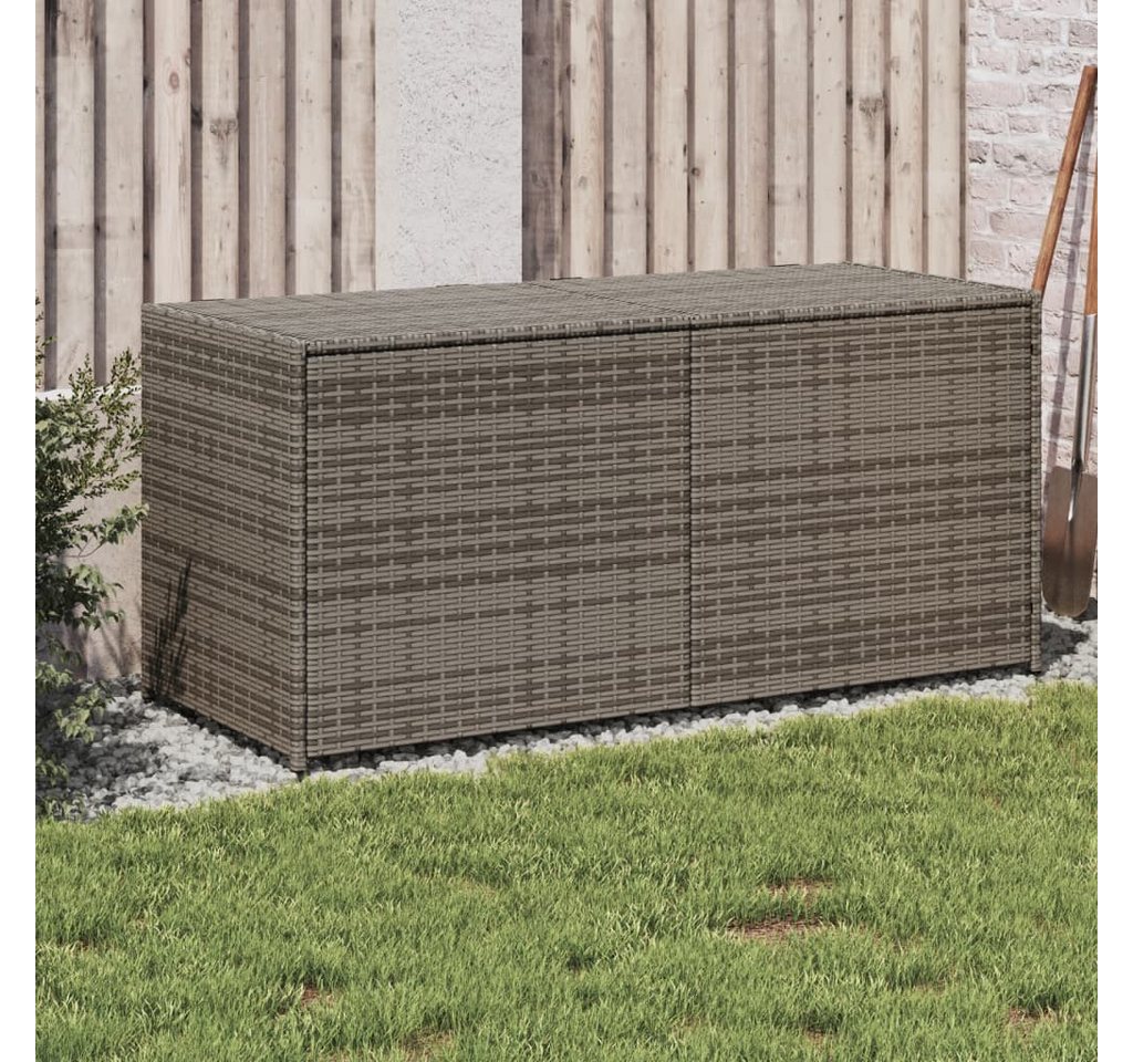 Thumbnail - vidaXL Auflagenbox Kissentruhe Kissenbox Auflagentruhe Gartenbox Grau 283L Polyrattan