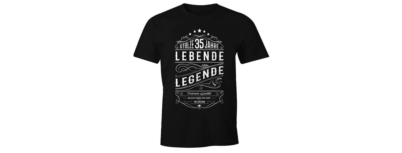 MoonWorks PrintShirt »Herren Geschenk TShirt Geburtstag Lebende
