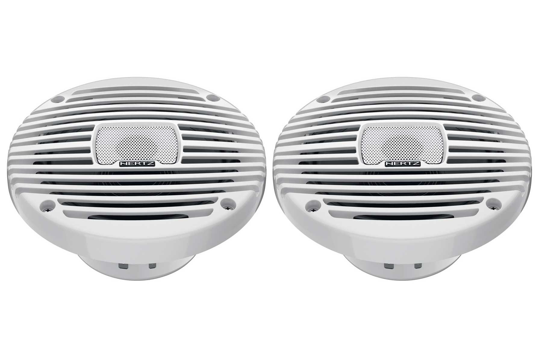 Hertz HEX 6.5 M-TW 16,5 cm 2-Wege Marine-Koaxiallautsprecher, weiß Auto-Lautsprecher (50 W)
