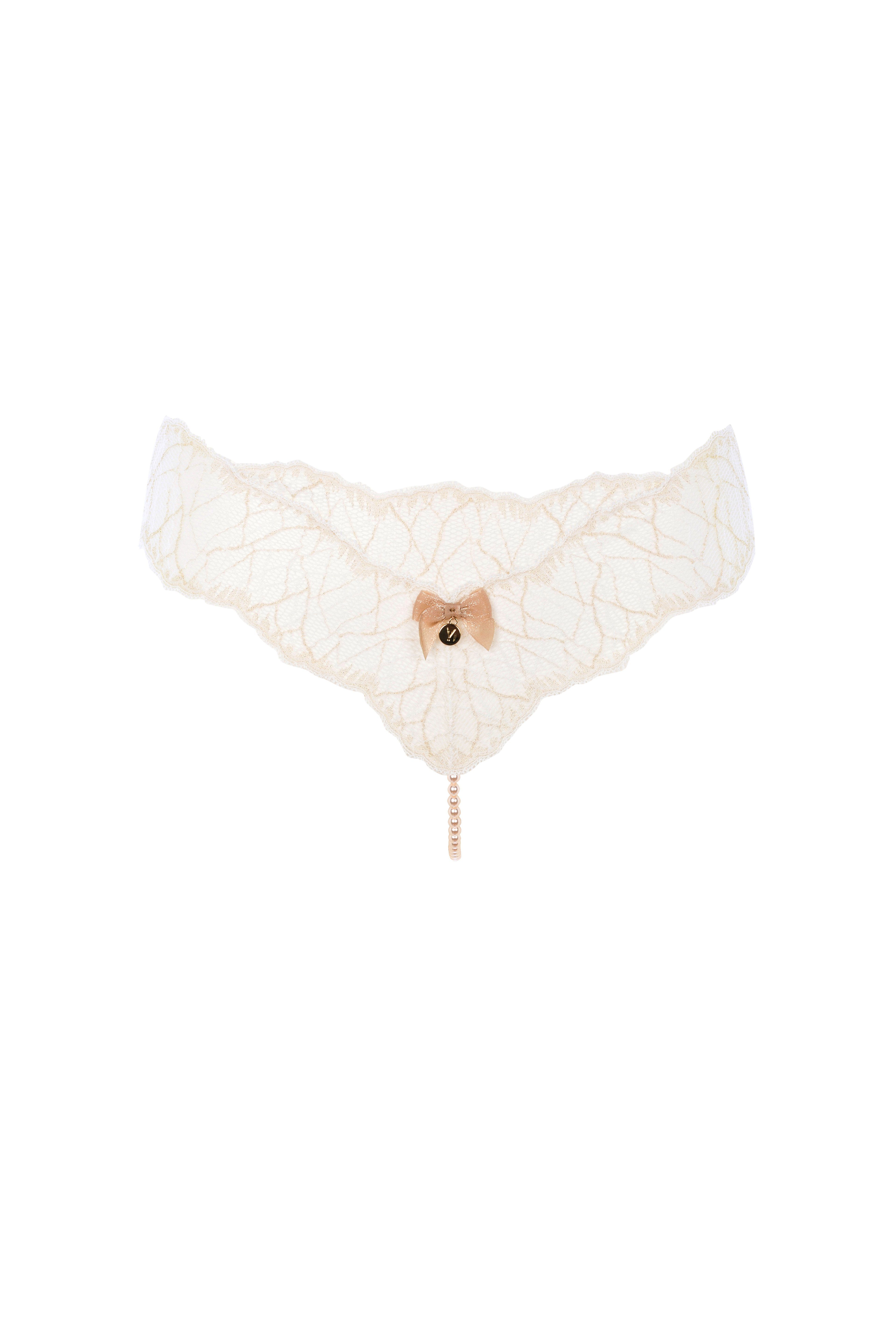 String String-Ouvert zarter Spitze mit Single Sydney Bracli Bracli creme