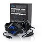 CSL Gaming-Headset (Blaue LED-Beleuchtung; Kopfbügel variabel verstellbar; Bietet kristallklaren Hoch-, Mittel- und Tieftonbereich + dynamische Basswiedergabe, USB Gaming Headset "GHS-102" mit Mikrofon - Kopfhörer für PC (Win XP/7/8/8.1/10), PS4/4 Pro), Bild 7