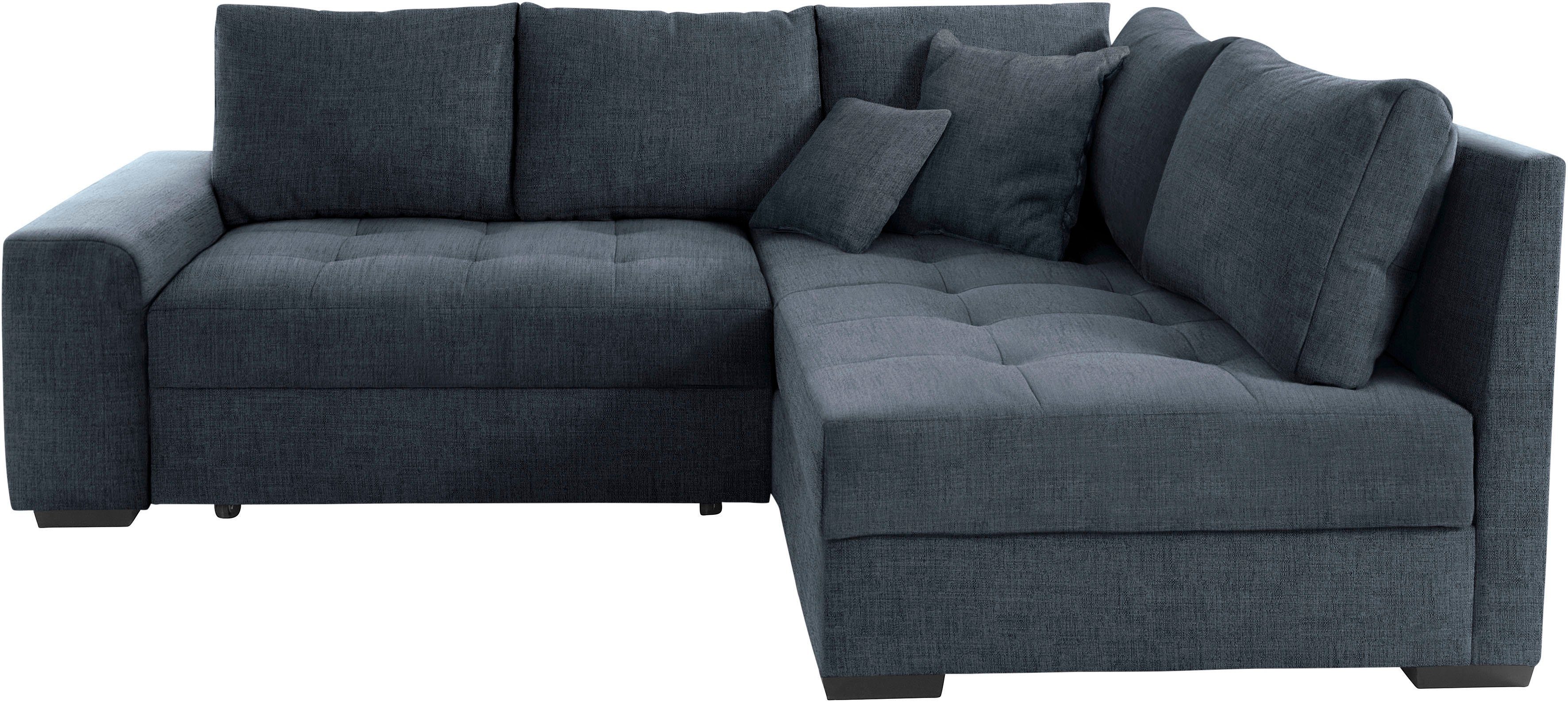 wahlweise Bettkästen, Kaltschaum Mr. Couch (140kg Quebec, 2 Belastung) Ecksofa Bettfunktion,