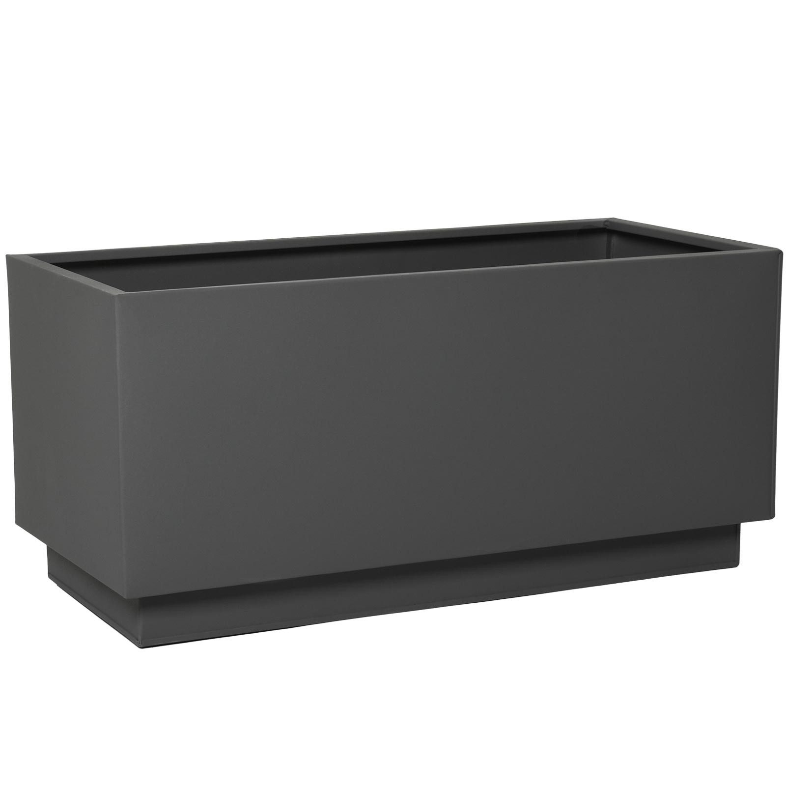 VIVANNO Pflanzkübel Zink MAXI Kasten - Anthrazit Matt (1 St), 80x37x37 cm